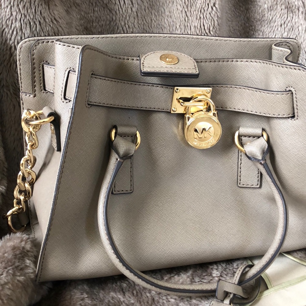 Michael Kors Hamilton Shoulder Bag w/ Wrist Watch